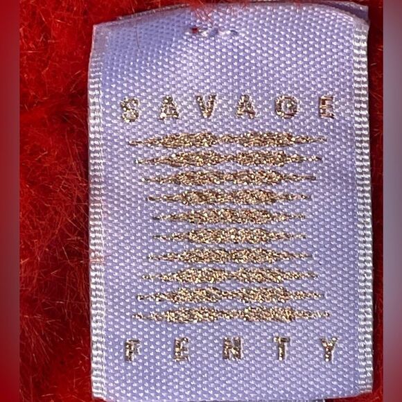 SAVAGE X FENTY Fluff It Up Booty Shorts Red Size Large - Picture 6 of 10